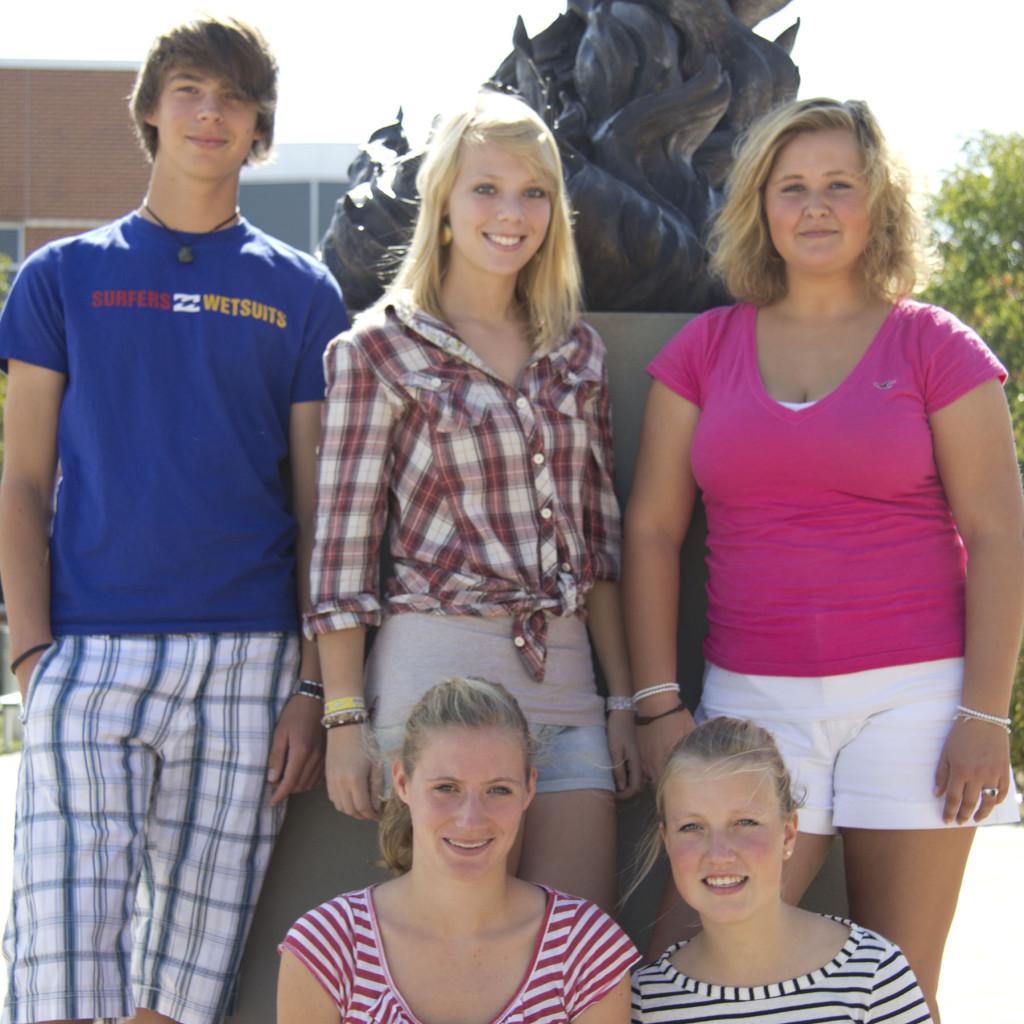 Exchange students from Eutin, Germany