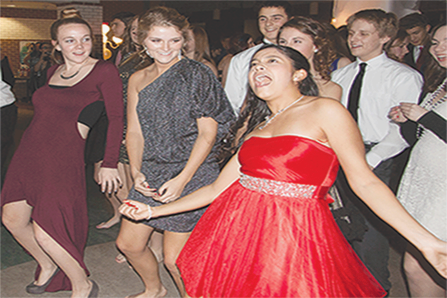 Students get their groove on at Free States Winter Formal 2012.