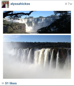 Iguassu Falls in Argentina.