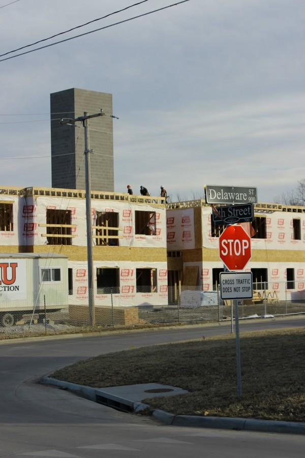 Construction continues on new additions to the Ninth and Delaware Cultural Arts District. While some residents resists the development, their protests have not hindered the project. Im happy to see we can develop older properties instead of just tearing them down, said Patrick Kelly, cultural arts district task force member. 