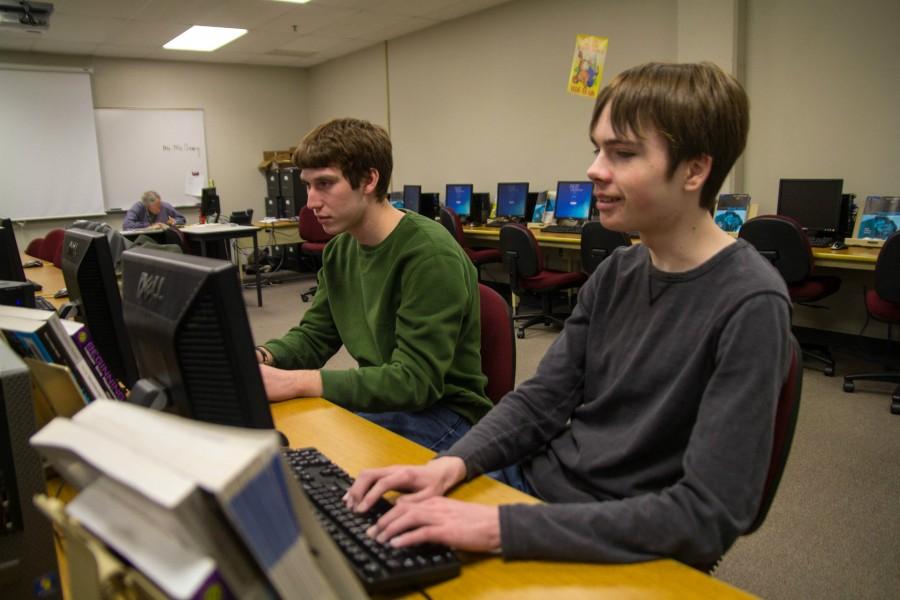 Zach Moore is an intern for the IT department at Free State. He fills work orders and helps Mr. Romero the main IT technician for Free State. I tend to work for an Hour after school, Said Moore.