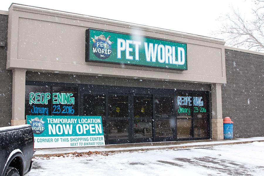 A fire ruined much of the inside of Pet World last year. Their reopening is scheduled for Jan. 23.