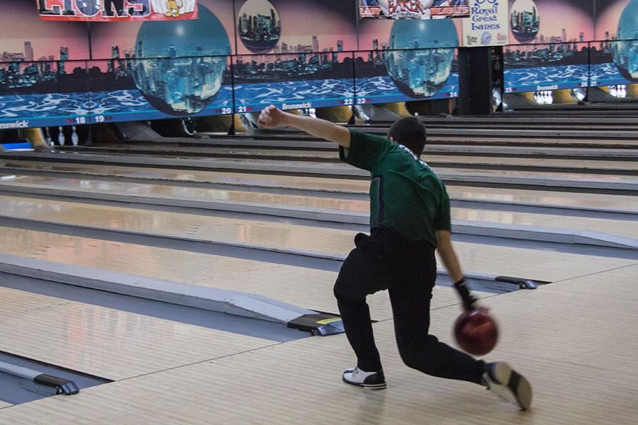 Unlike most sports, the bowling holds their practice across town at Royal Crest Lanes. The team has preformed well so far and hopes to go to state. 