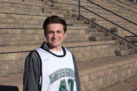 Senior football fan attends his final home game