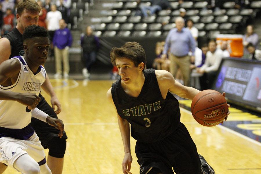 Starting for Free State, junior Garrett Luinstra scored 8 points in Wichita at the semifinals. After a tough loss we gotta move on and worry about the next game. We always play to win, he said. He has high expectations for next years season.