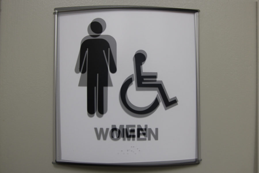 Some+gender+queer+students+face+confusion+when+entering+school+restrooms.+The+bathroom+is+for+everyone%2C+and+anyone+can+go+in+there%2C+Senior+Leo+Loving+said.+Gender+neutral+restrooms+aim+to+be+more+inclusive.