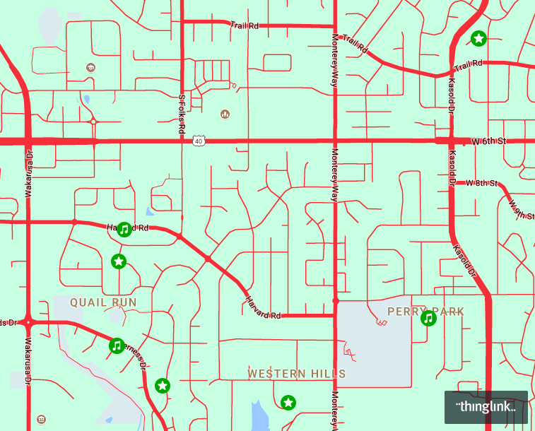 Holiday Lights Display Map