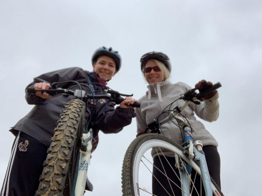 "We’ve been getting outside as much as possible. This is me and my mom." -Emma Milburn