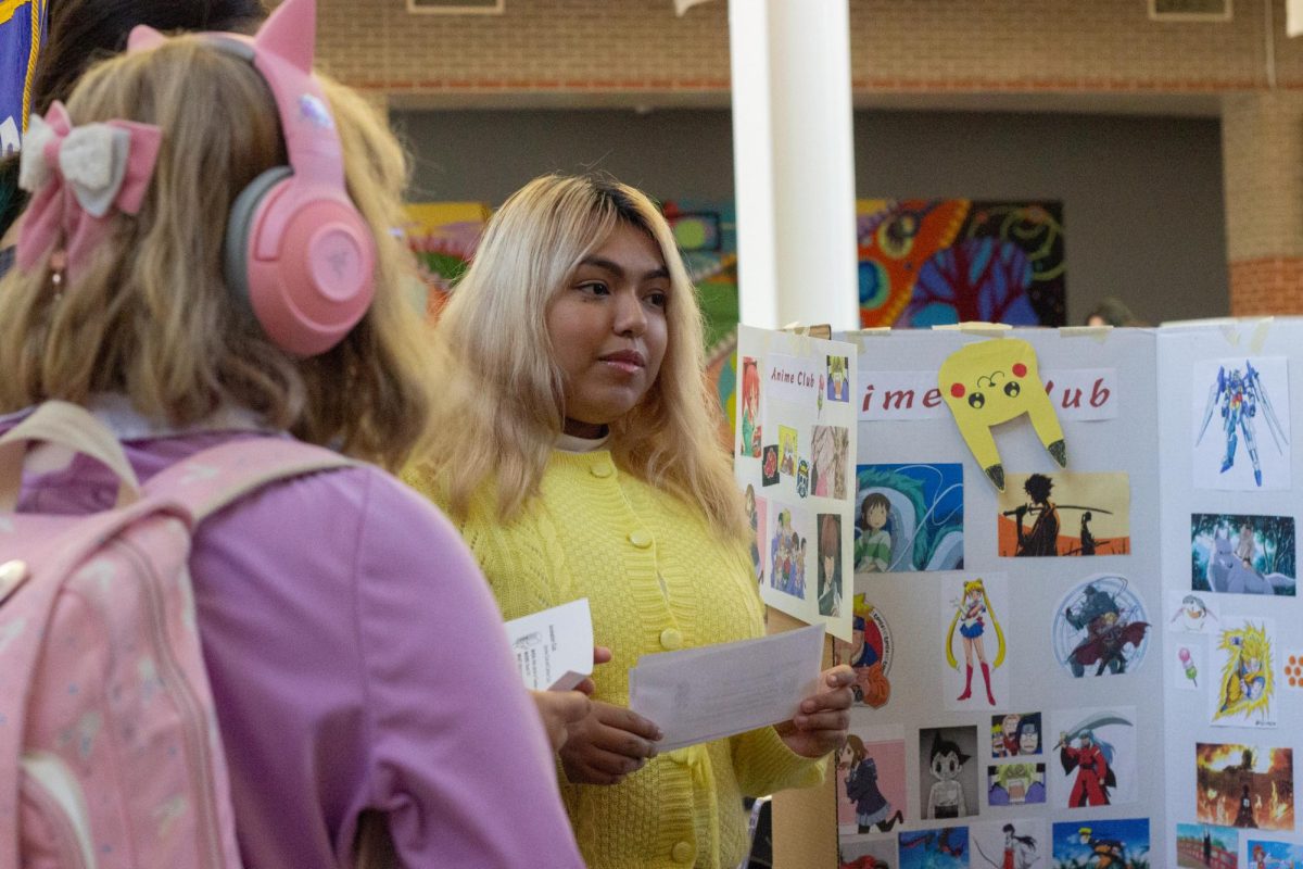 At the Club Fair, senior and president Jaelizza Garcia promoted the Animation club. At Animation Club, they watch cartoons, animes, and other animated shows. They also play games, eat snacks, and discuss topics relating to animated shows. They have some big things planned this year, including trunk-or-treat, a bake sale, and a trip to the theaters. “My favorite memory from the club was our trip to Tous Les Jours last year,” Garcia said. 