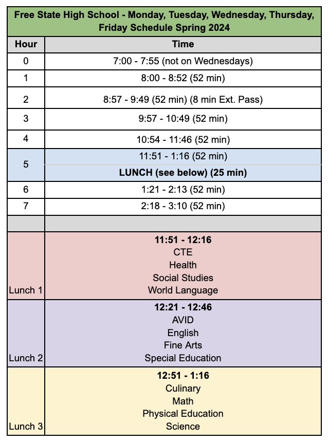 Schedule+that+was+sent+out+to+teachers+this+morning+on+March+7.+Teachers+were+informed+of+the+schedule+change+at+10%3A52+p.m.+March+6.