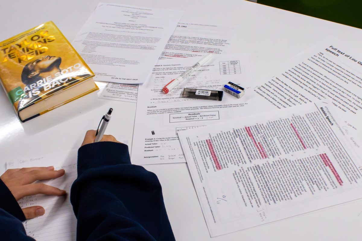 As a student works on their class work, their book gets ignored.