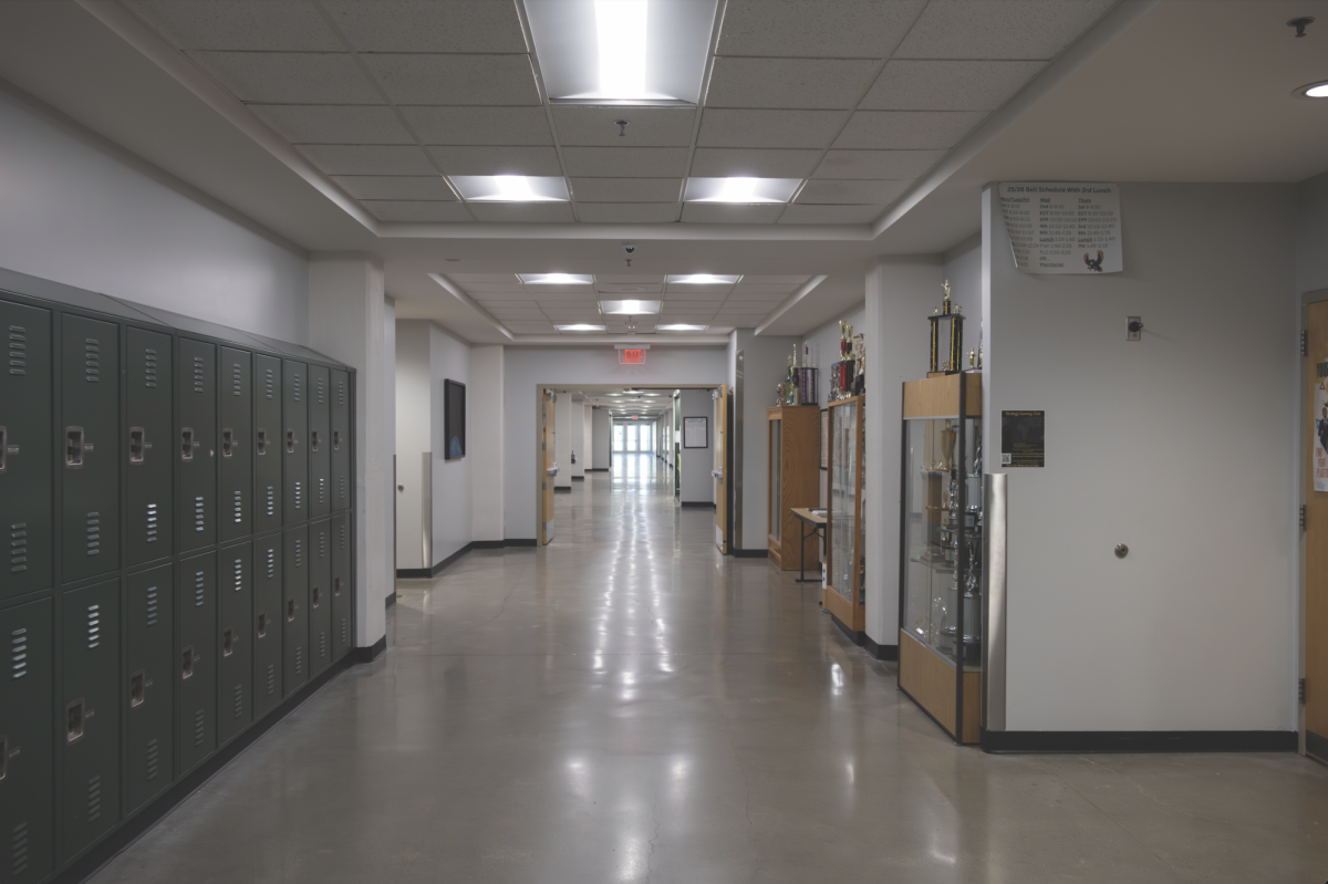 Sitting empty, this is one of the hallways used in Haunted Hallways.